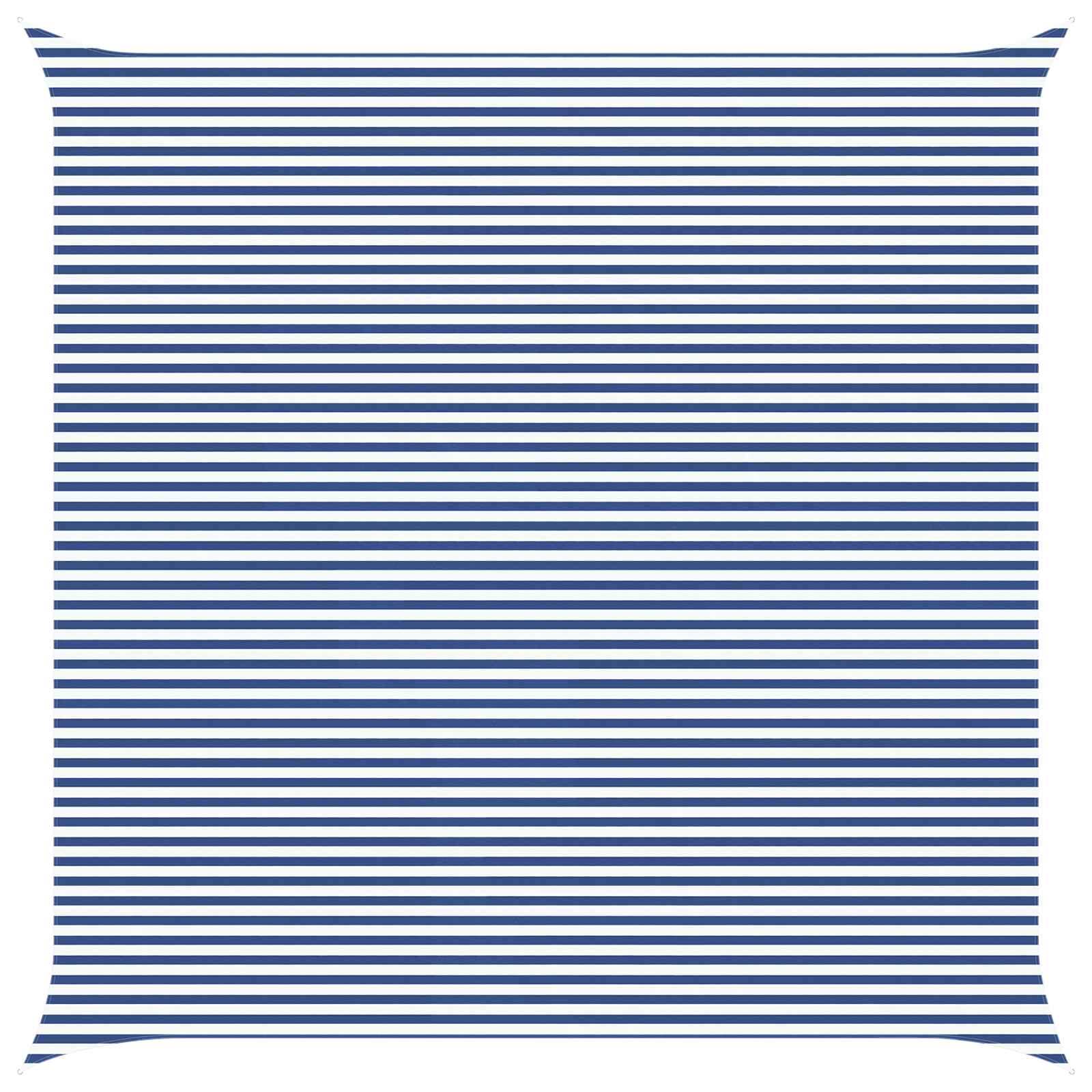 Sonnensegel Blau und Weiß 7 x 7 m 100 % Polyester Oxford