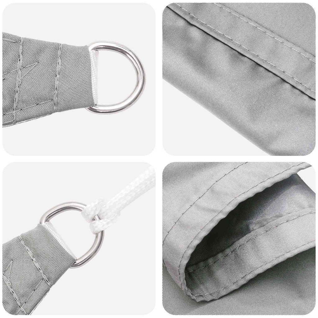 Sonnensegel Hellgrau 6 x 2,5 m 100 % Polyester Oxford