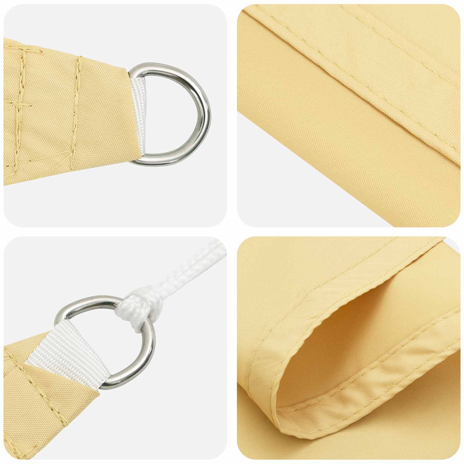 Sonnensegel Sand 6 x 2 m 100 % Polyester Oxford
