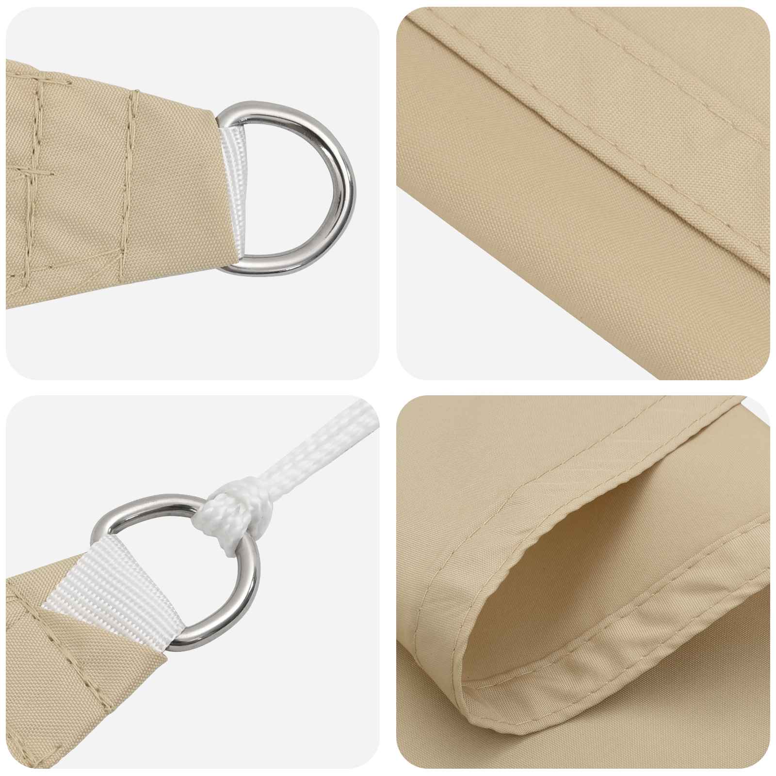 Sonnensegel 6 x 2 m PU beschichtetes Oxford