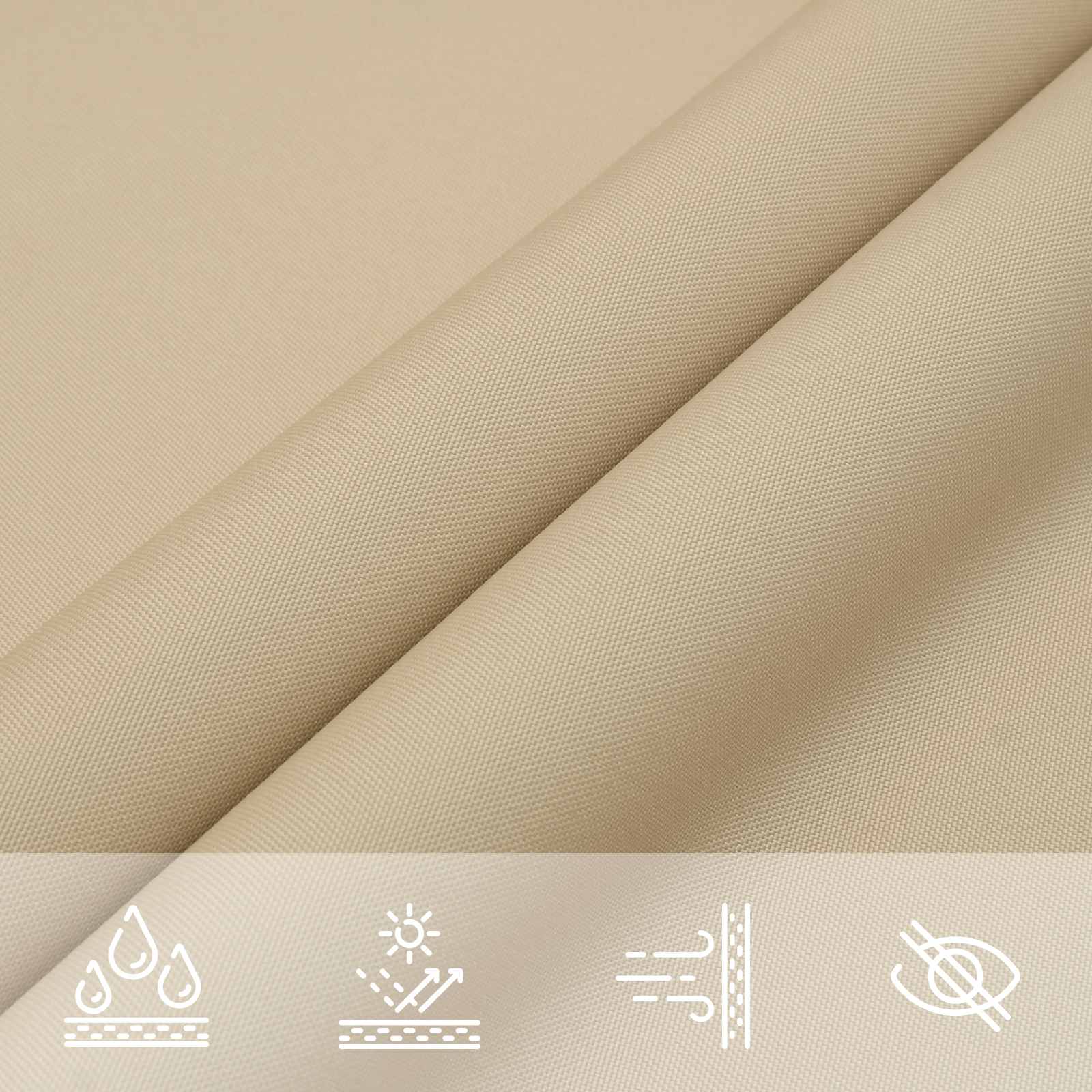 Sonnensegel 6 x 2 m PU beschichtetes Oxford