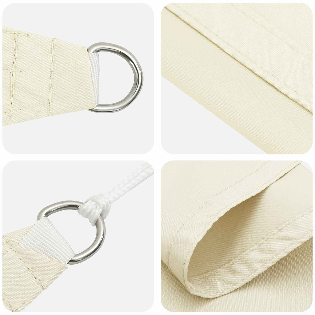 Sonnensegel Creme 6 x 2 m 100 % Polyester Oxford