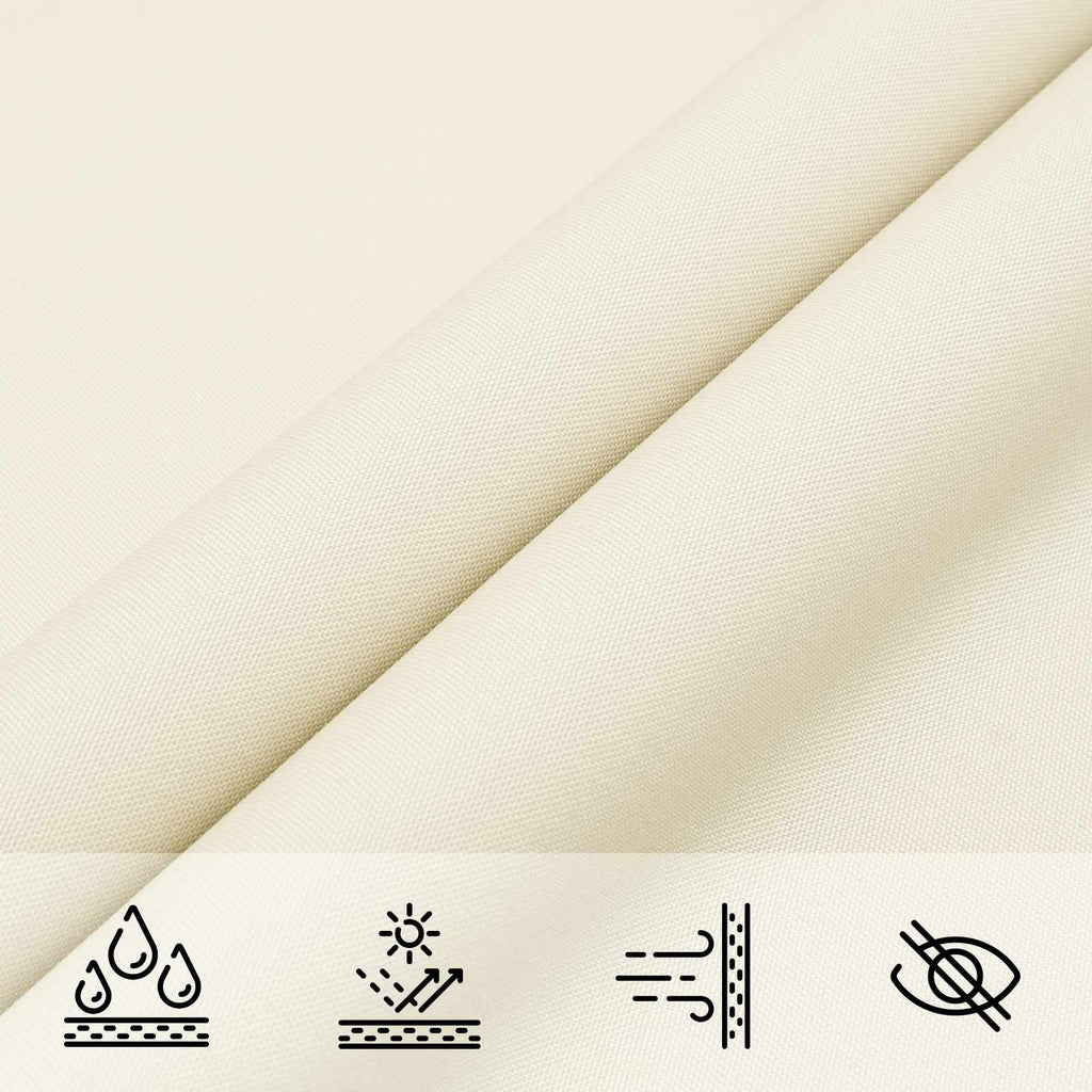 Sonnensegel Creme 6 x 2,5 m 100 % Polyester Oxford