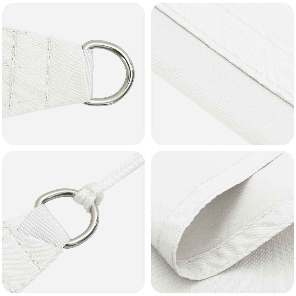 Sonnensegel Weiß 6 x 2 m 100 % Polyester Oxford