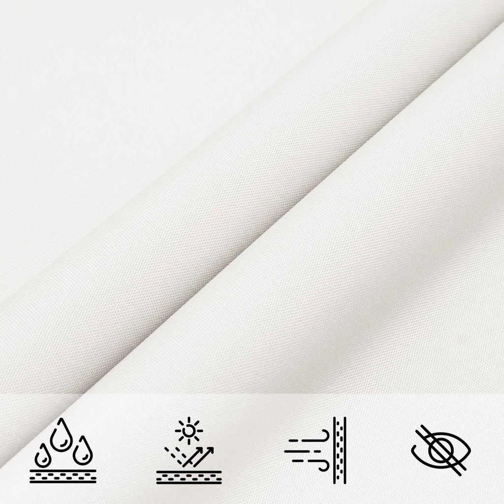 Sonnensegel Weiß 6 x 2 m 100 % Polyester Oxford