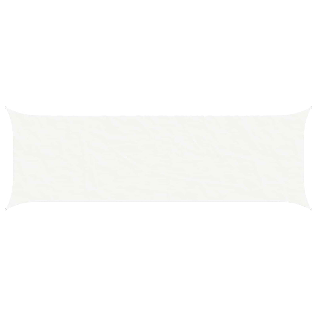 Sonnensegel Weiß 6 x 2 m 100 % Polyester Oxford