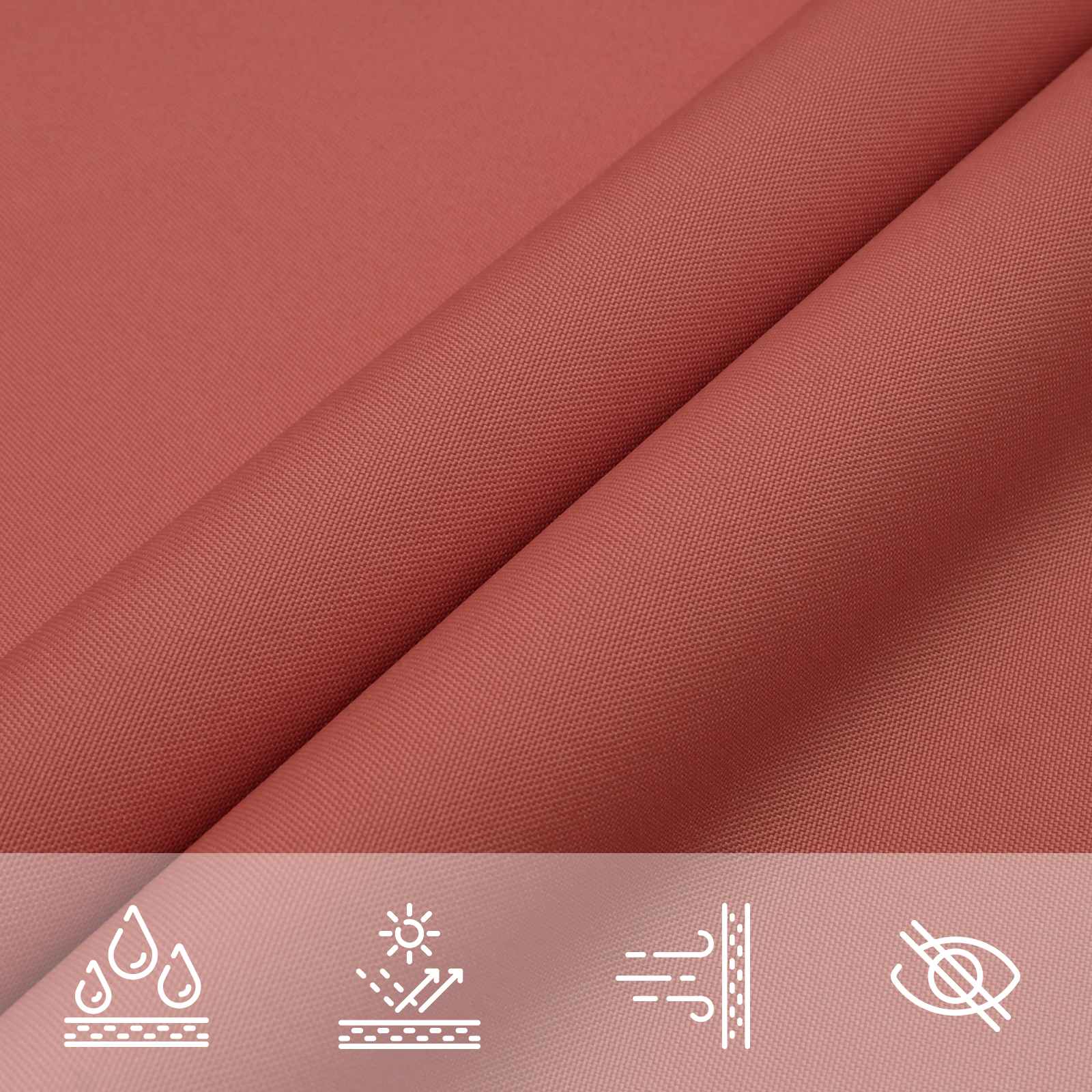 Sonnensegel Terrakotta 6 x 2 m 100 % Polyester Oxford