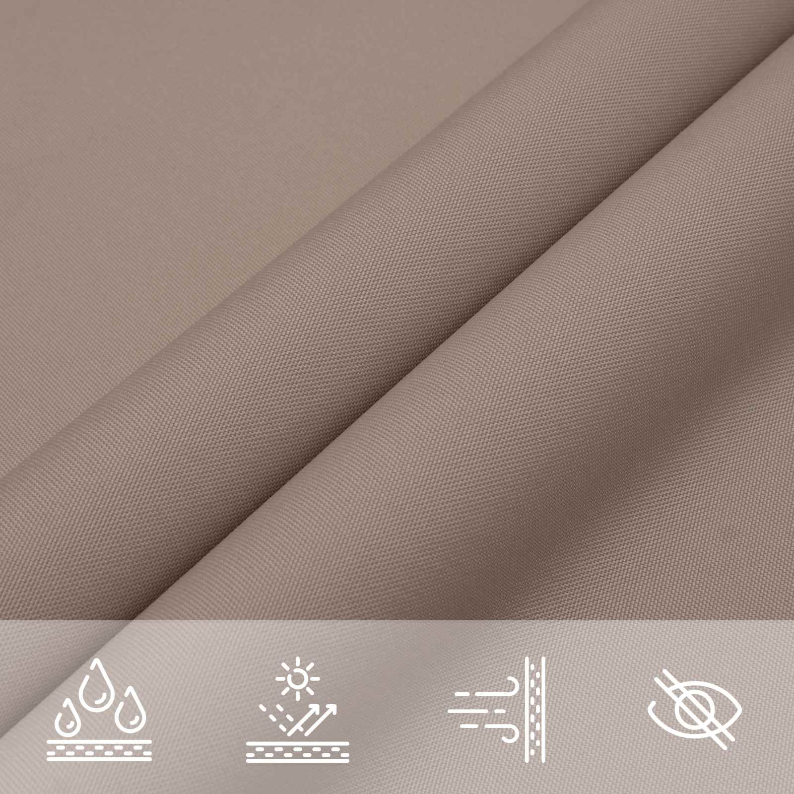 Sonnensegel Taupe 6 x 2,5 m 100 % Polyester Oxford