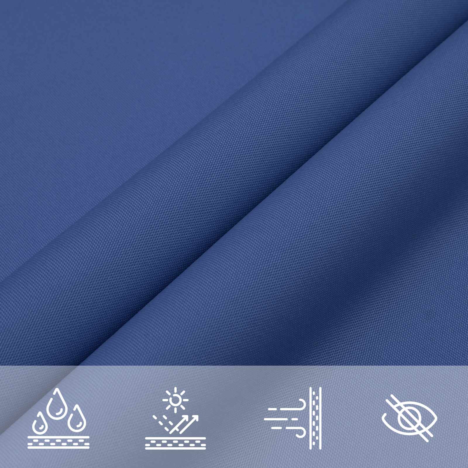 Sonnensegel Blau 6 x 2,5 m 100 % Polyester Oxford