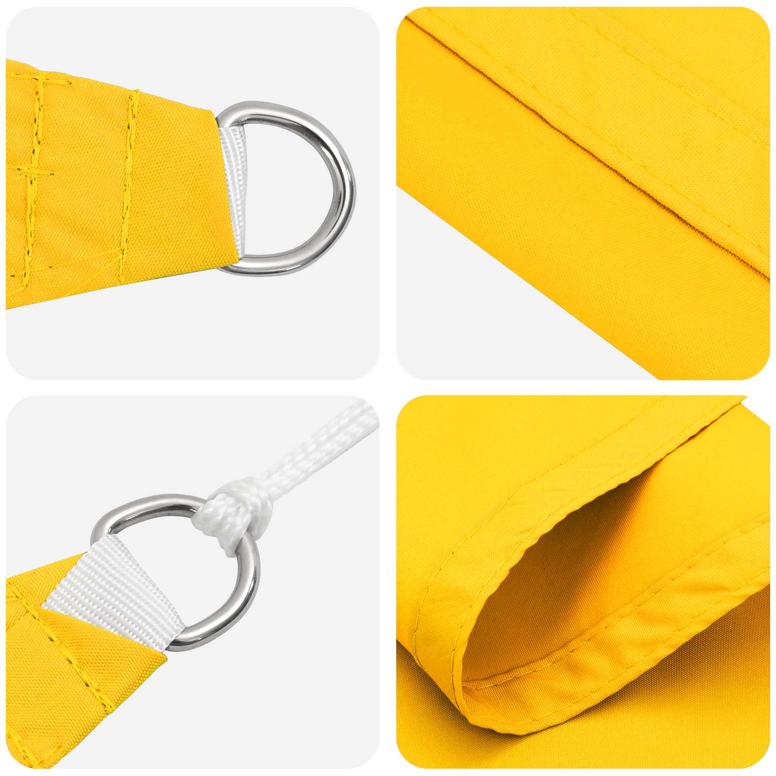 Sonnensegel Gelb 6 x 2,5 m 100 % Polyester Oxford