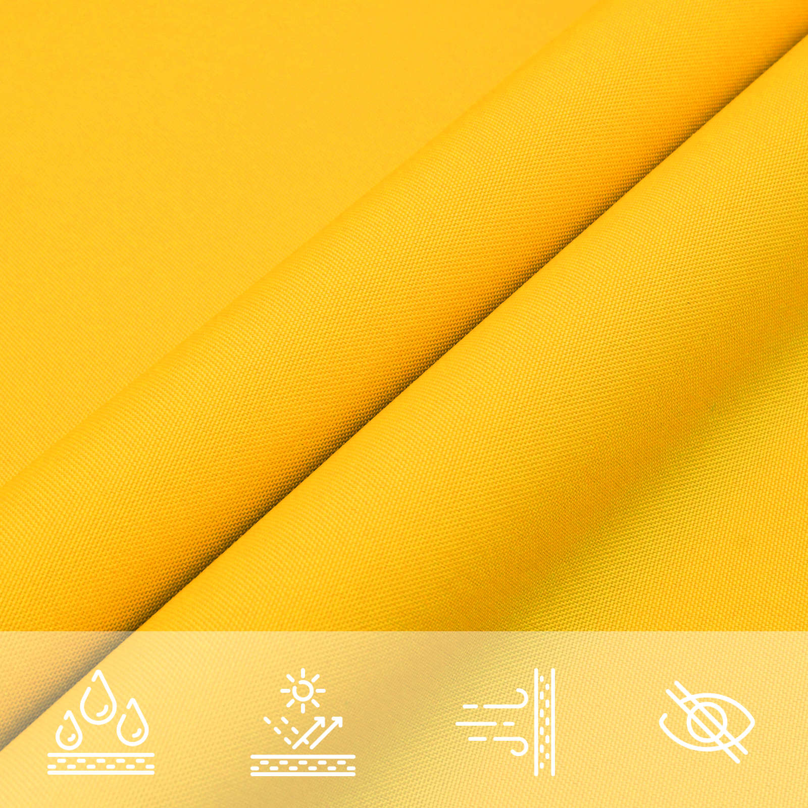 Sonnensegel Gelb 6 x 2,5 m 100 % Polyester Oxford