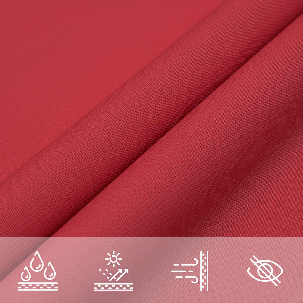 Sonnensegel Rot 6 x 2 m 100 % Polyester Oxford