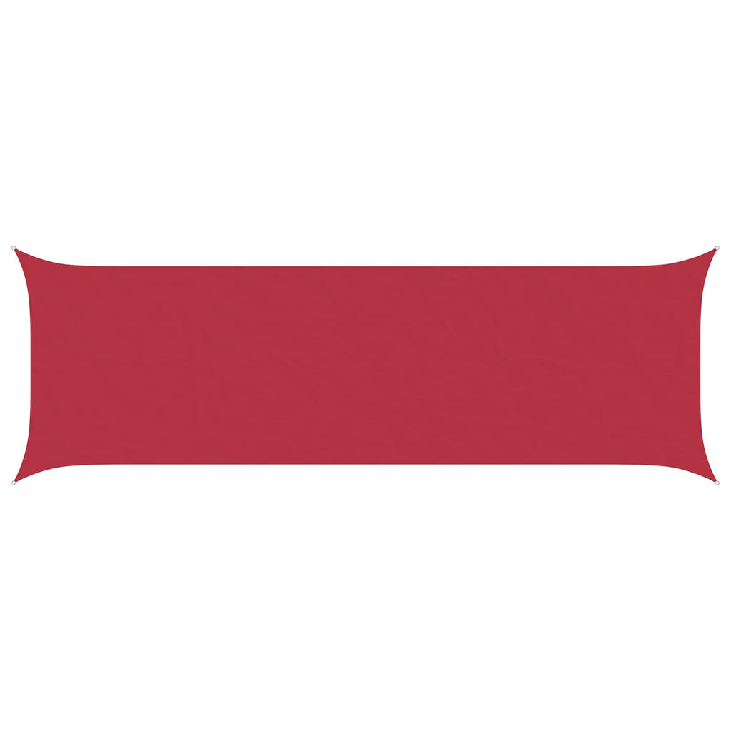 Sonnensegel Rot 6 x 2 m 100 % Polyester Oxford