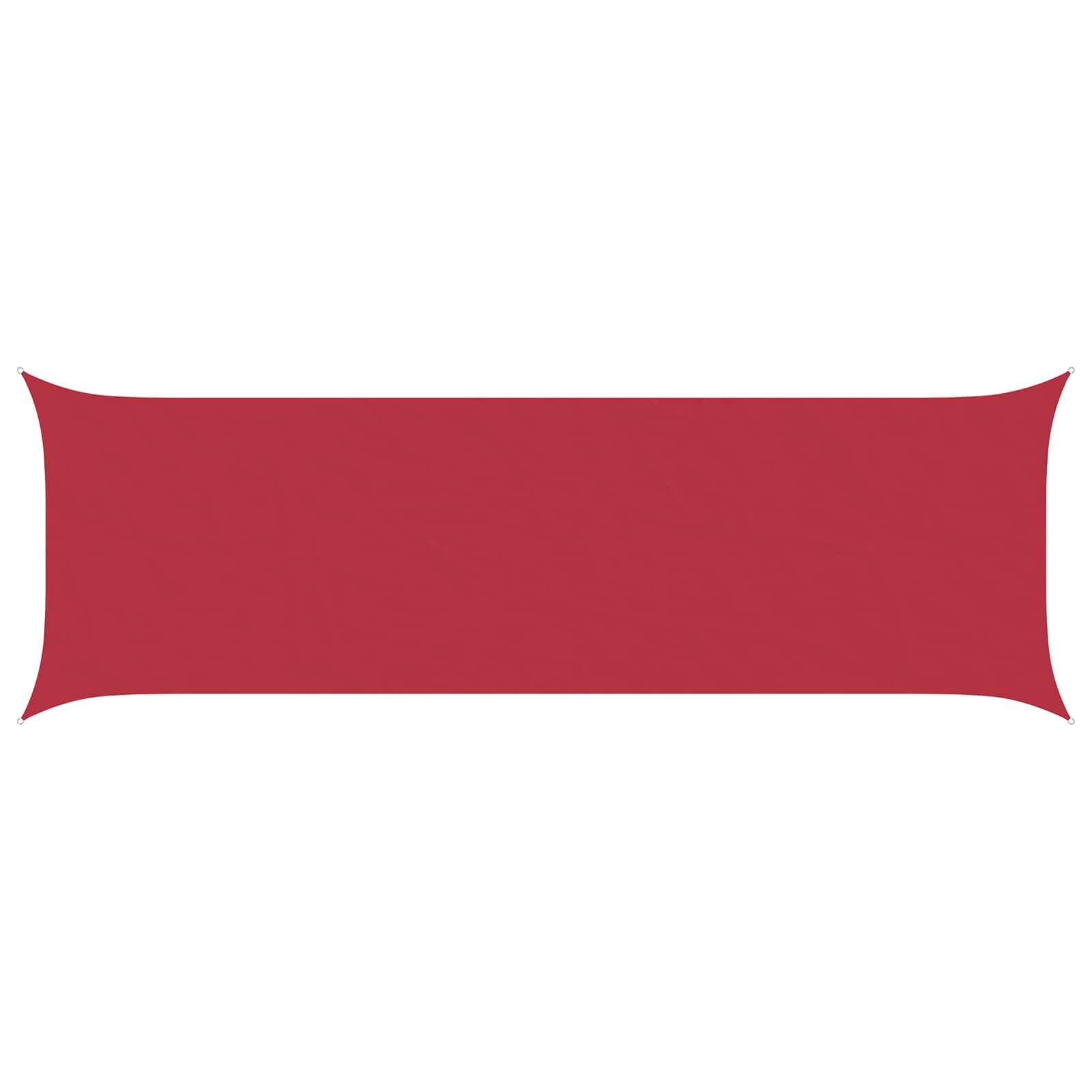 Sonnensegel Rot 6 x 2 m 100 % Polyester Oxford