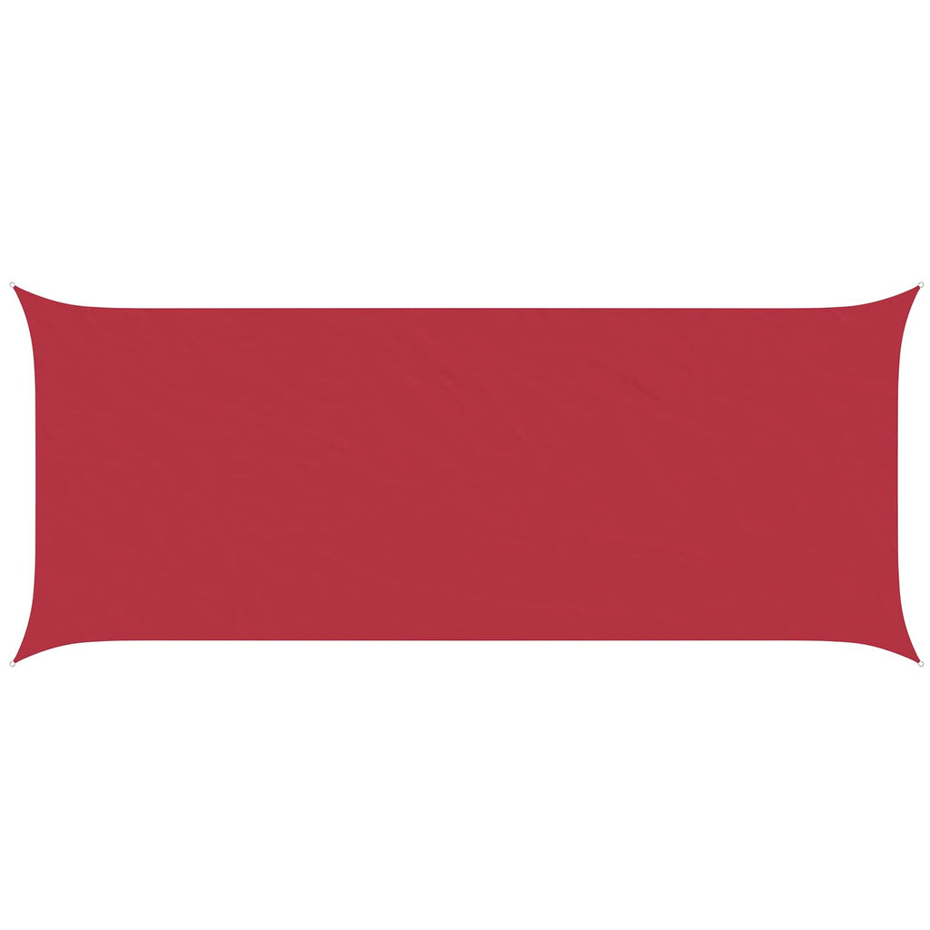 Sonnensegel Rot 6 x 2,5 m 100 % Polyester Oxford