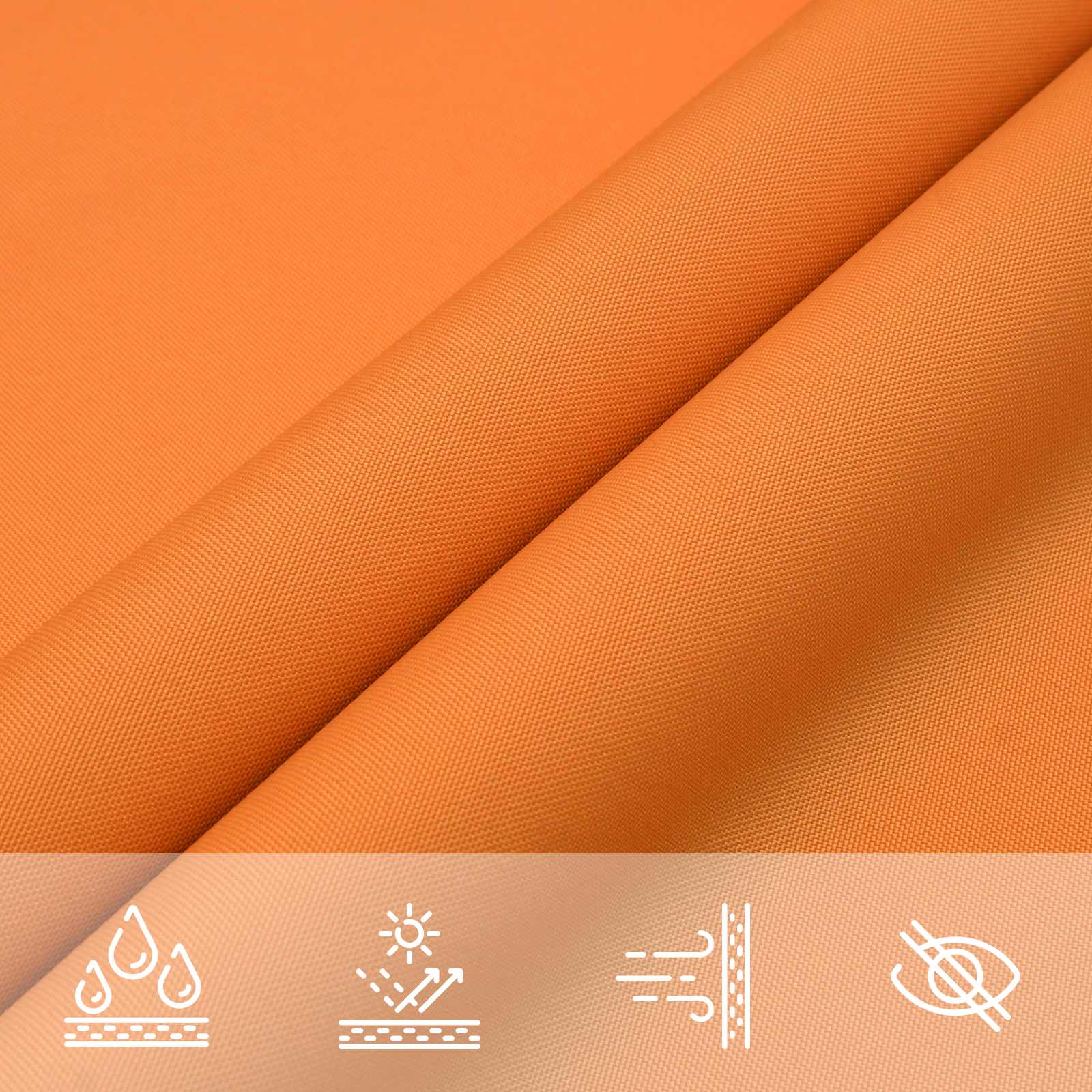Sonnensegel Orange 6 x 2 m 100 % Polyester Oxford