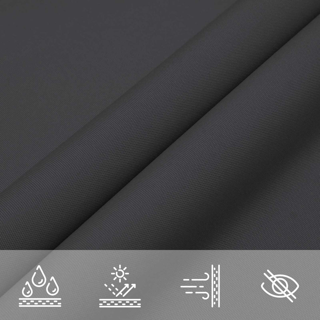 Sonnensegel Schwarz 6 x 2,5 m 100 % Polyester Oxford
