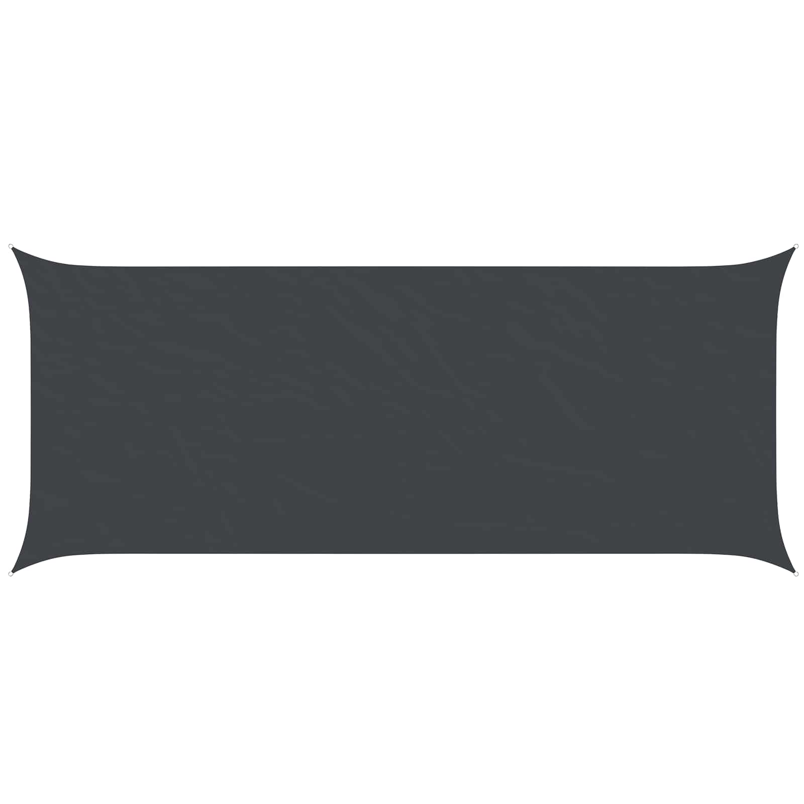 Sonnensegel Schwarz 6 x 2,5 m 100 % Polyester Oxford
