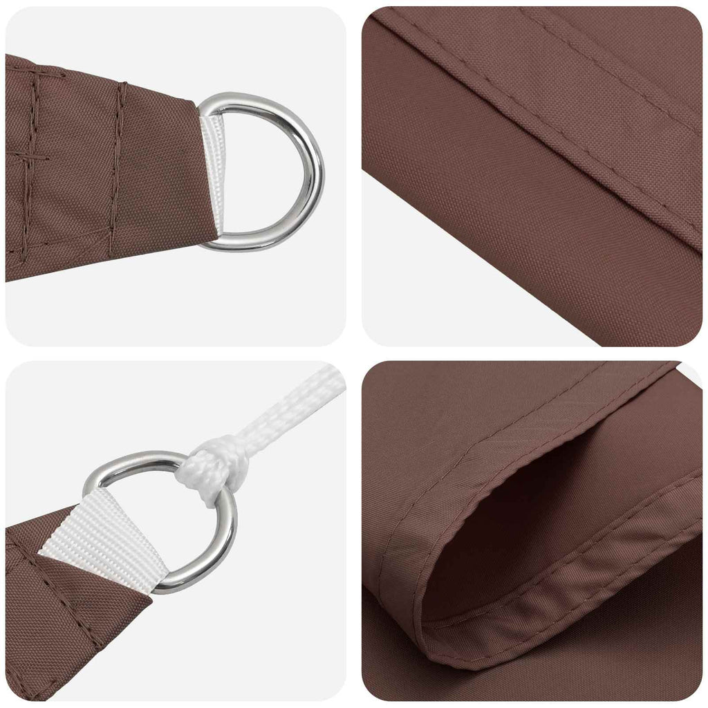 Sonnensegel Braun 6 x 2 m 100 % Polyester Oxford
