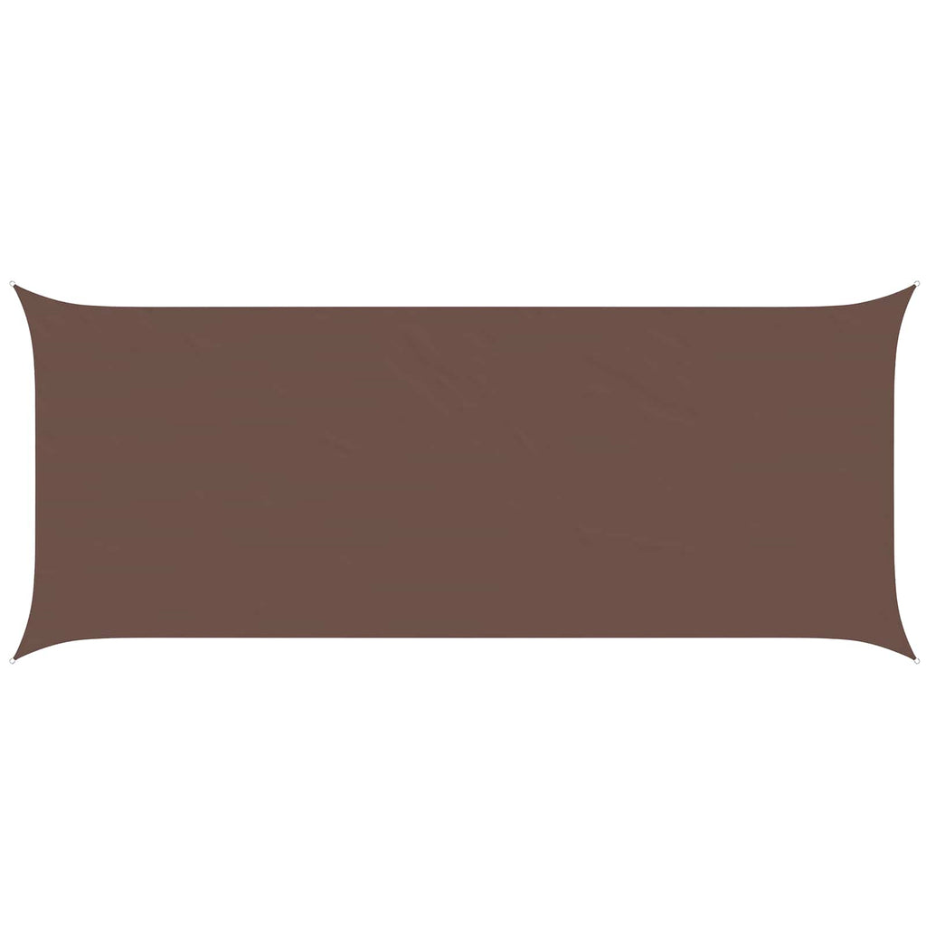 Sonnensegel Braun 6 x 2,5 m 100 % Polyester Oxford