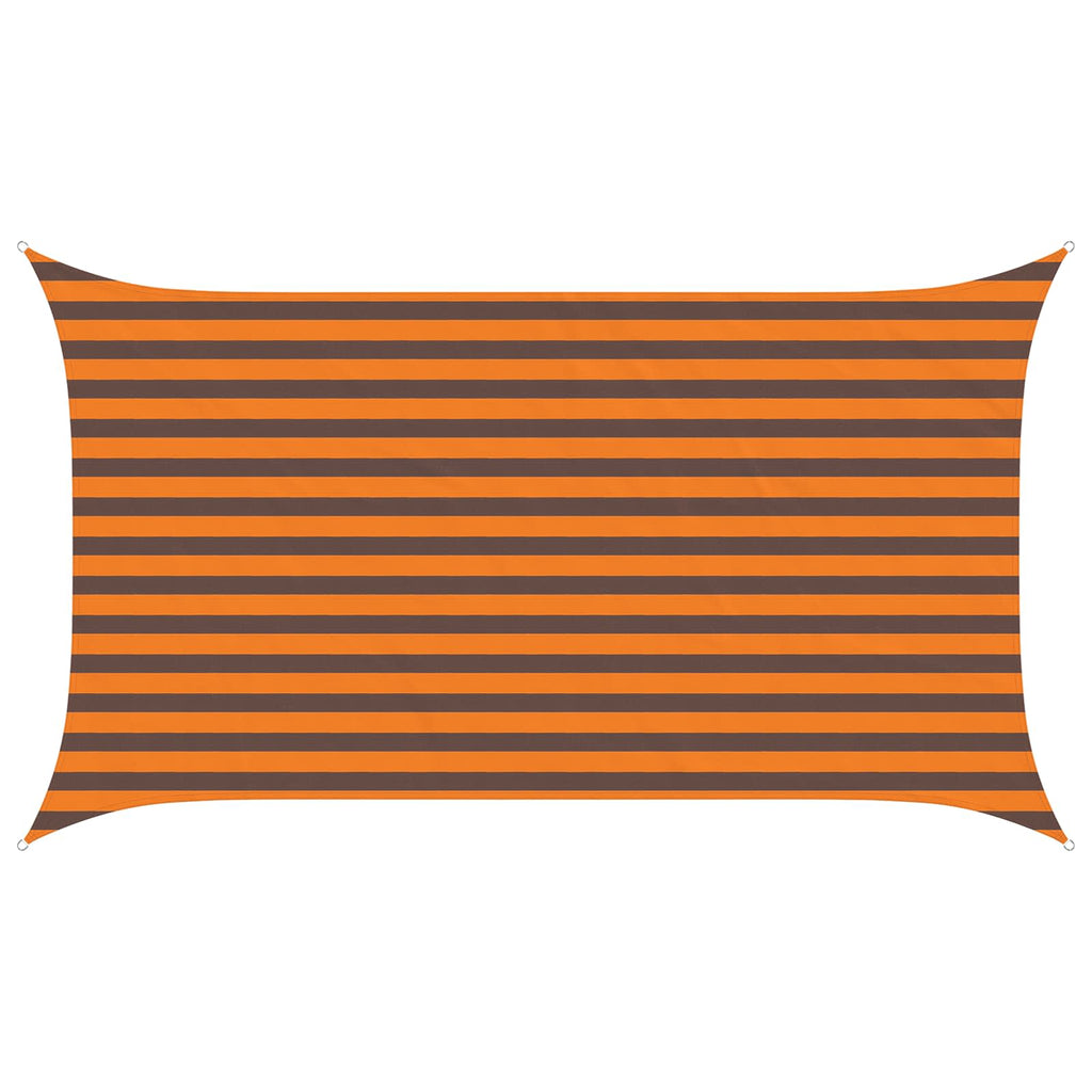 Sonnensegel Orange und Braun 3,5 x 2 m 100 % Polyester Oxford