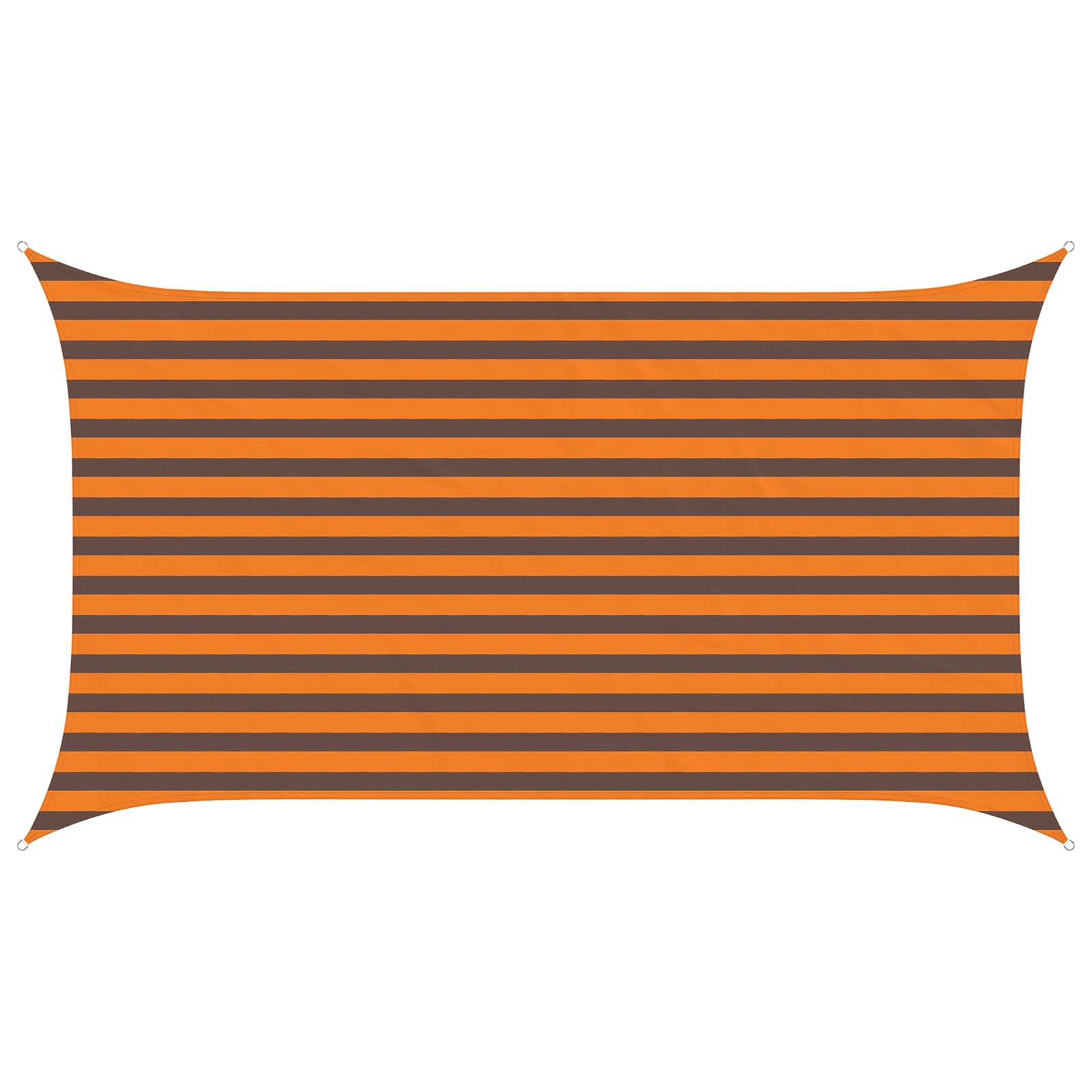 Sonnensegel Orange und Braun 3,5 x 2 m 100 % Polyester Oxford