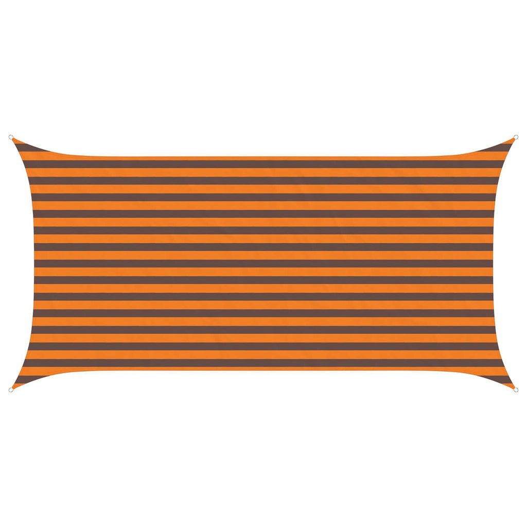 Sonnensegel Orange und Braun 4 x 2 m 100 % Polyester Oxford