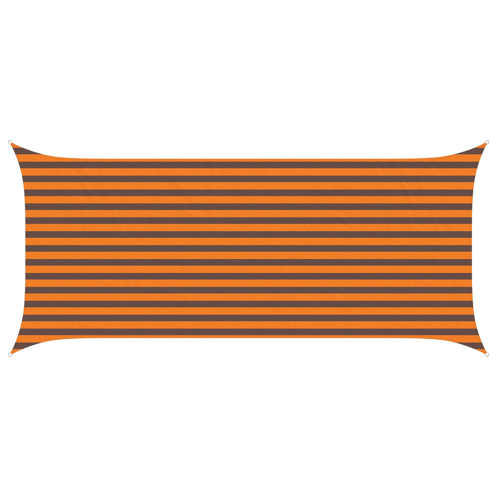 Sonnensegel Orange und Braun 4,5 x 2 m 100 % Polyester Oxford