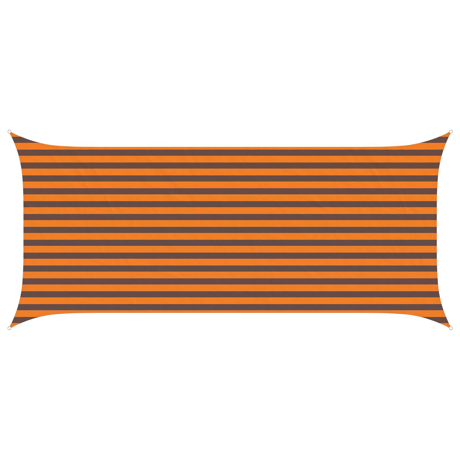 Sonnensegel Orange und Braun 4,5 x 2 m 100 % Polyester Oxford