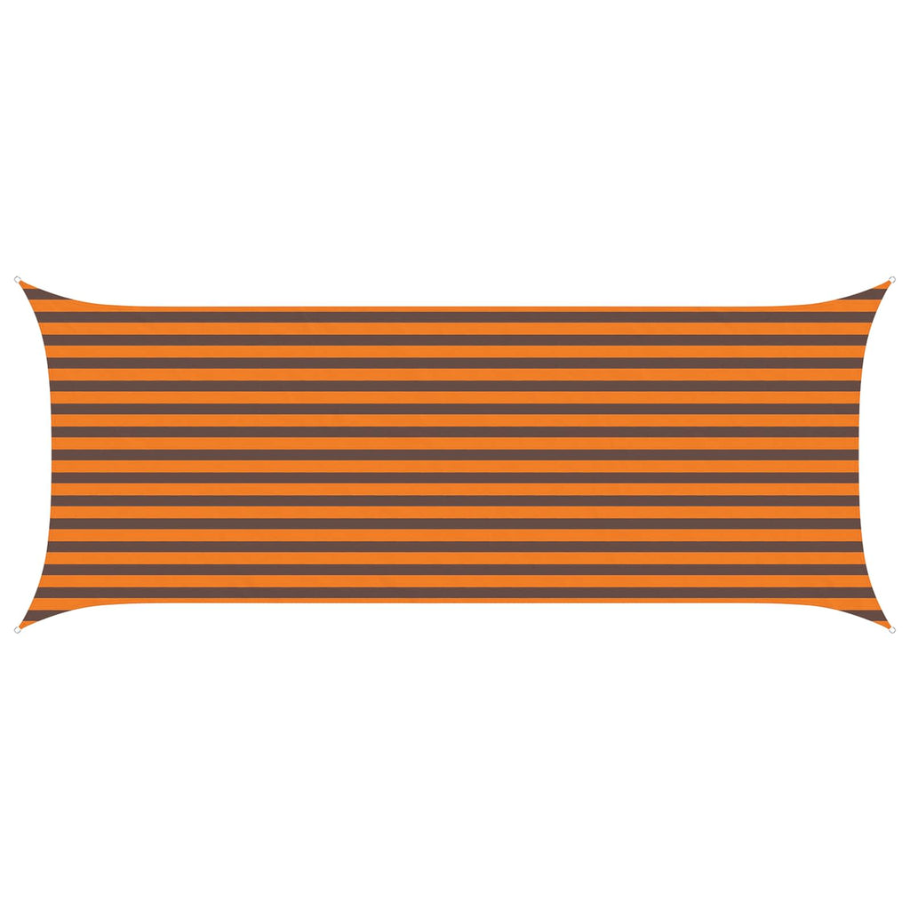 Sonnensegel Orange und Braun 5 x 2 m 100 % Polyester Oxford