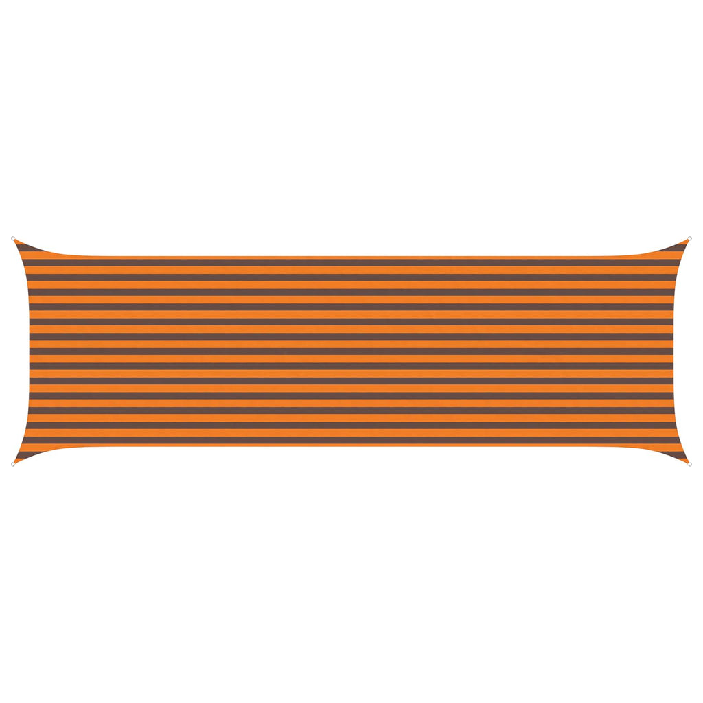 Sonnensegel Orange und Braun 6 x 2 m 100 % Polyester Oxford