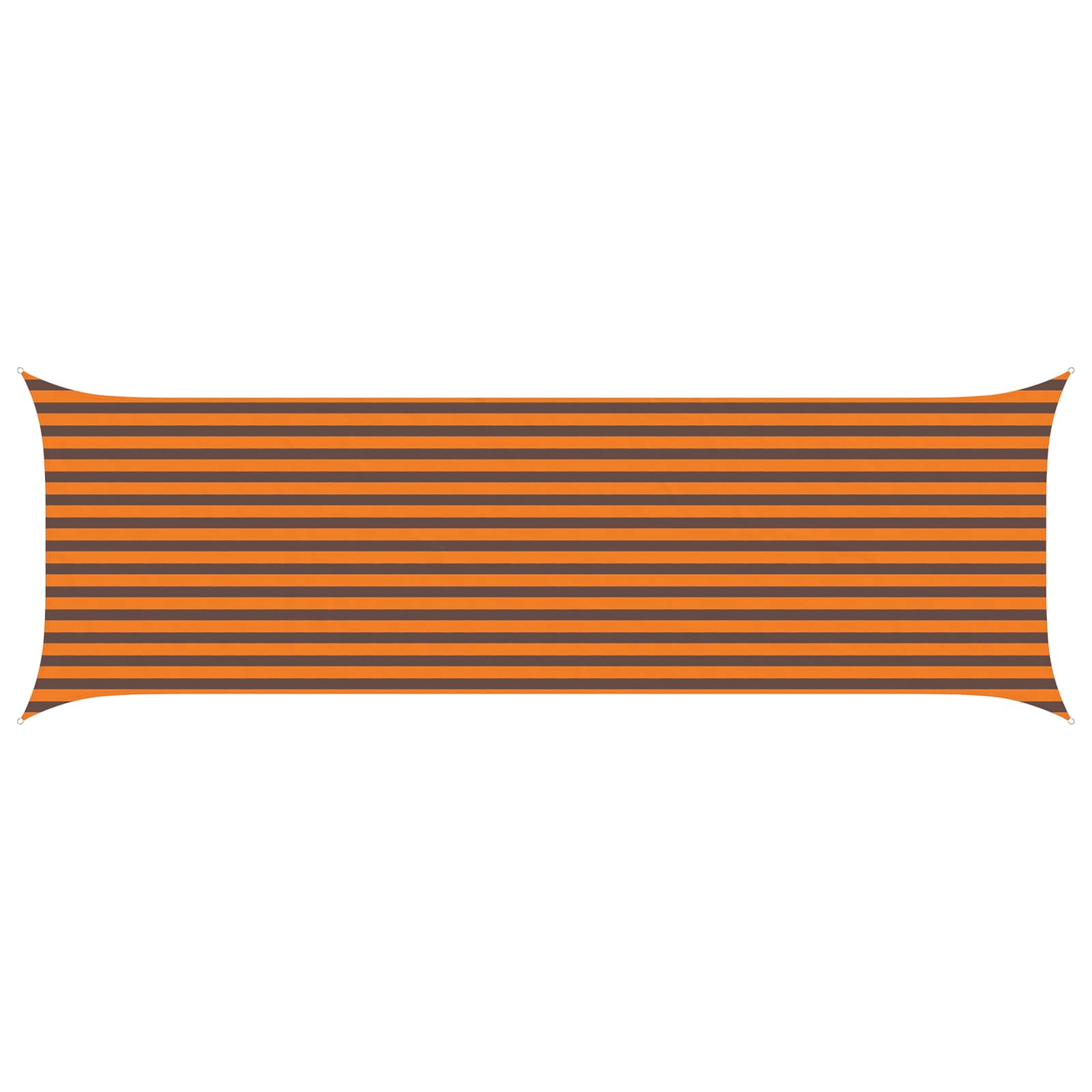 Sonnensegel Orange und Braun 6 x 2 m 100 % Polyester Oxford