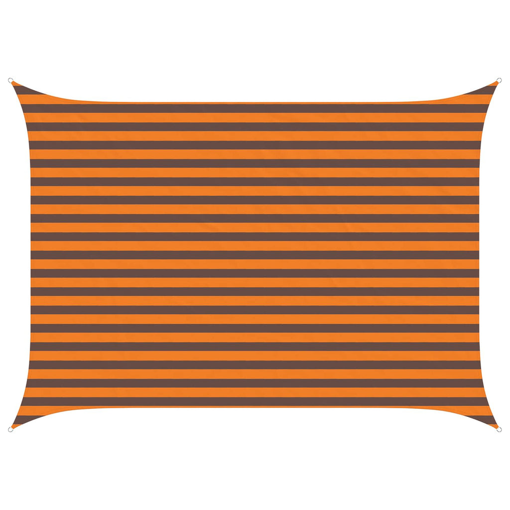 Sonnensegel Orange und Braun 3,5 x 2,5 m 100 % Polyester Oxford