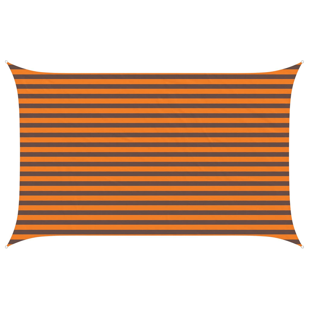 Sonnensegel Orange und Braun 4 x 2,5 m 100 % Polyester Oxford