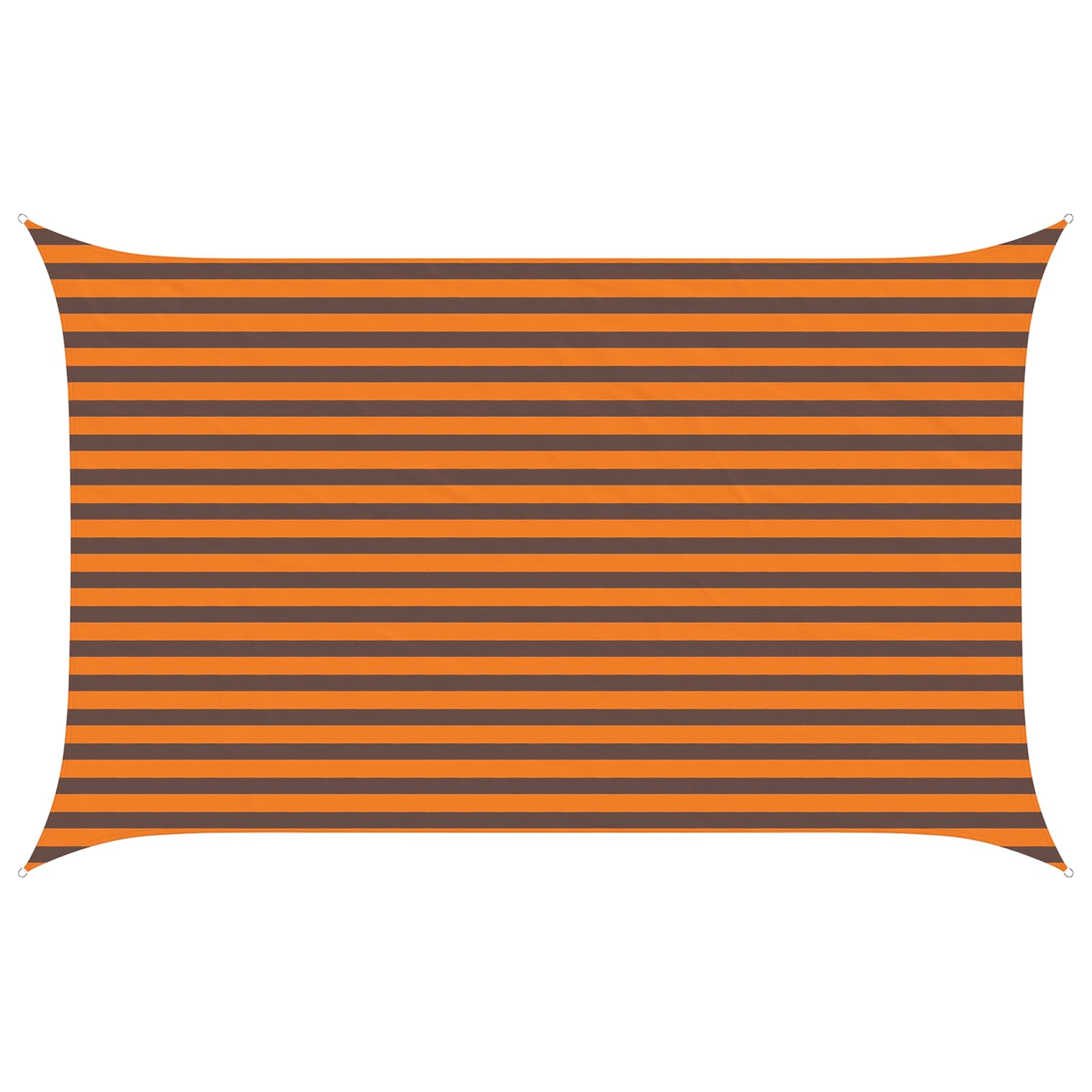 Sonnensegel Orange und Braun 4 x 2,5 m 100 % Polyester Oxford