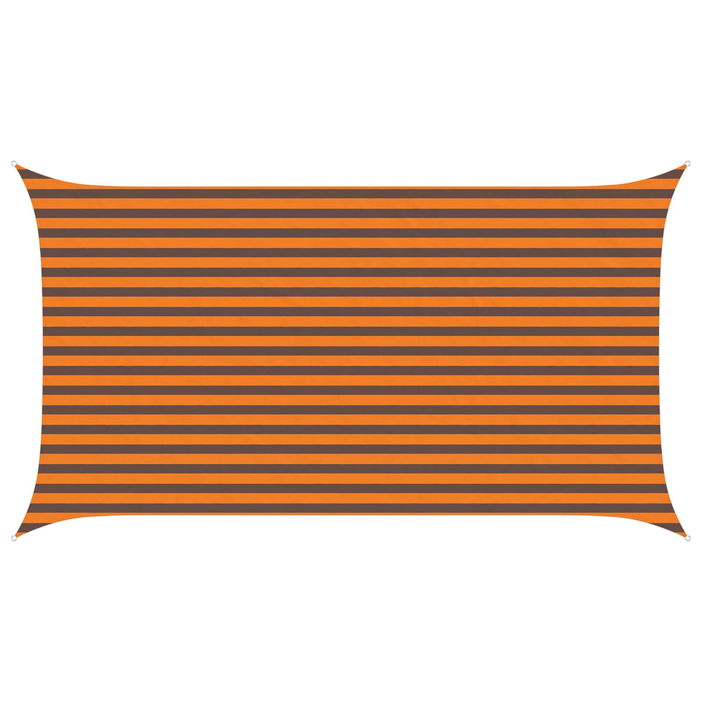Sonnensegel Orange und Braun 4,5 x 2,5 m 100 % Polyester Oxford
