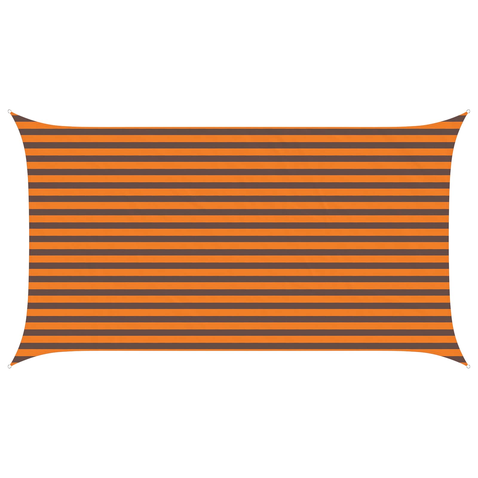 Sonnensegel Orange und Braun 4,5 x 2,5 m 100 % Polyester Oxford