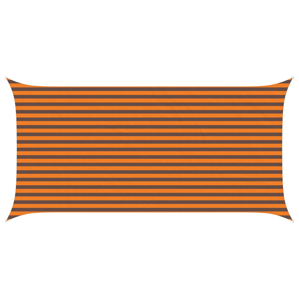 Sonnensegel Orange und Braun 5 x 2,5 m 100 % Polyester Oxford