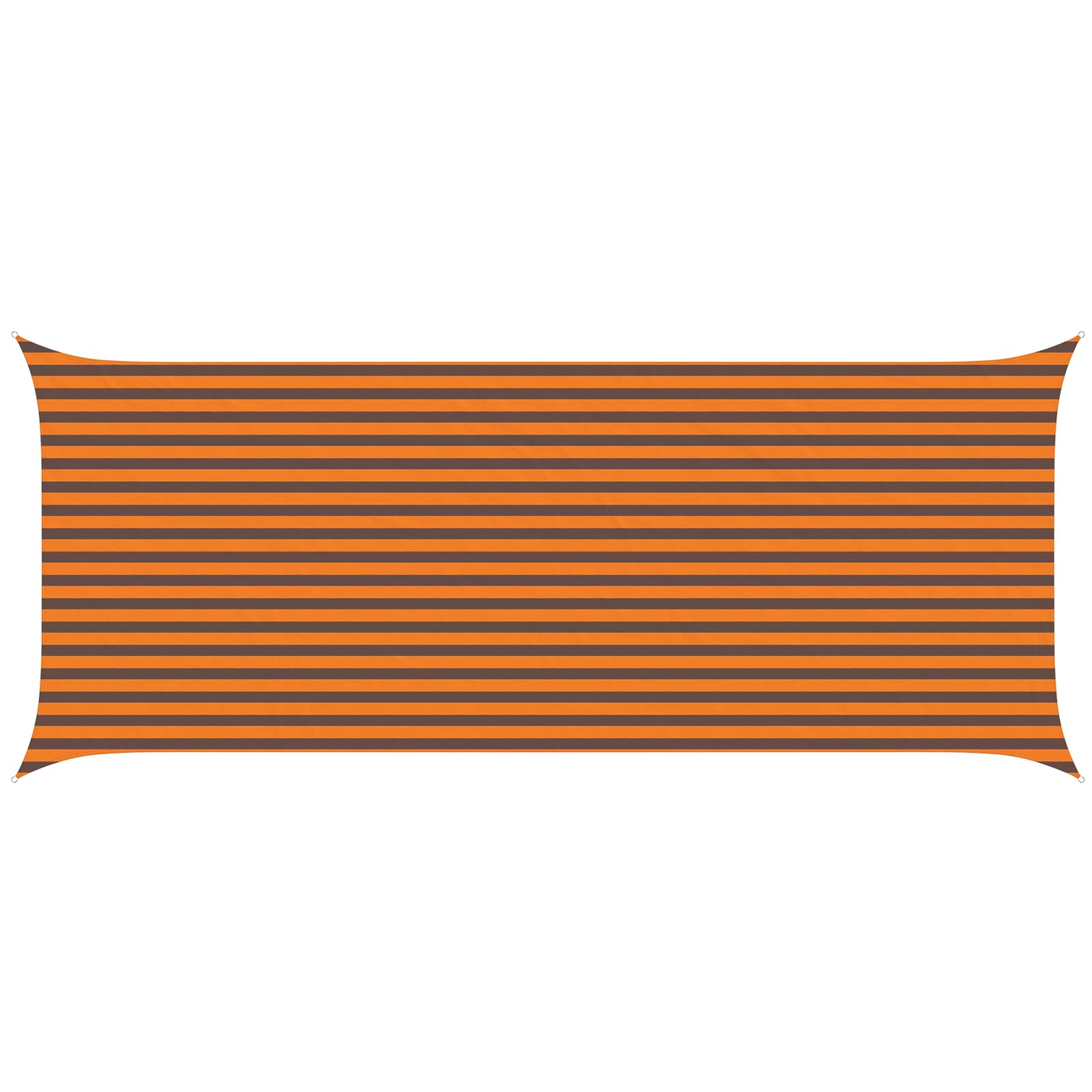 Sonnensegel Orange und Braun 6 x 2,5 m 100 % Polyester Oxford