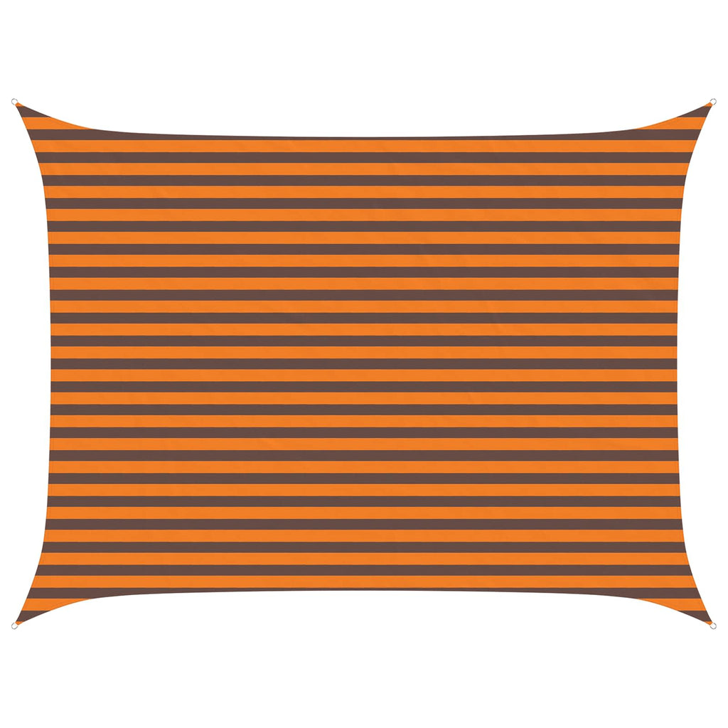 Sonnensegel Orange und Braun 4 x 3 m 100 % Polyester Oxford