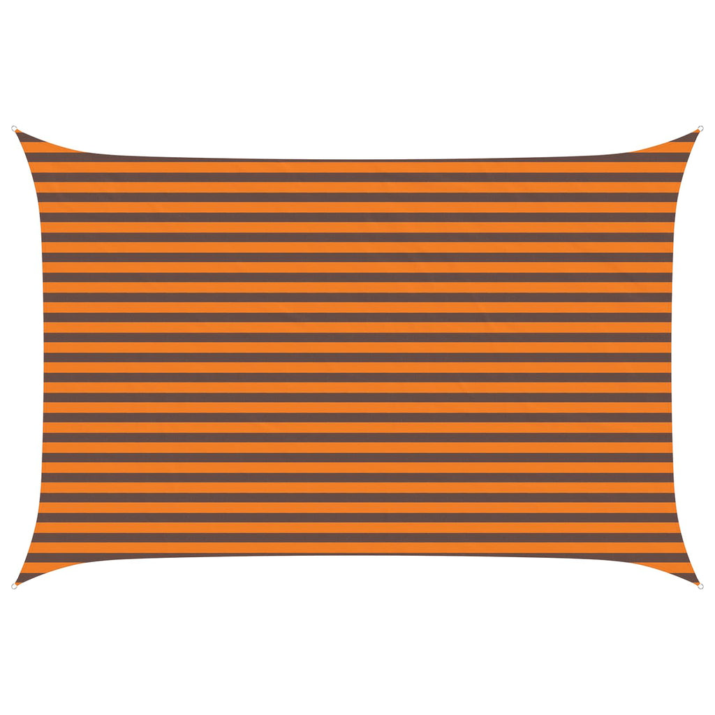 Sonnensegel Orange und Braun 4,5 × 3 m 100 % Polyester Oxford