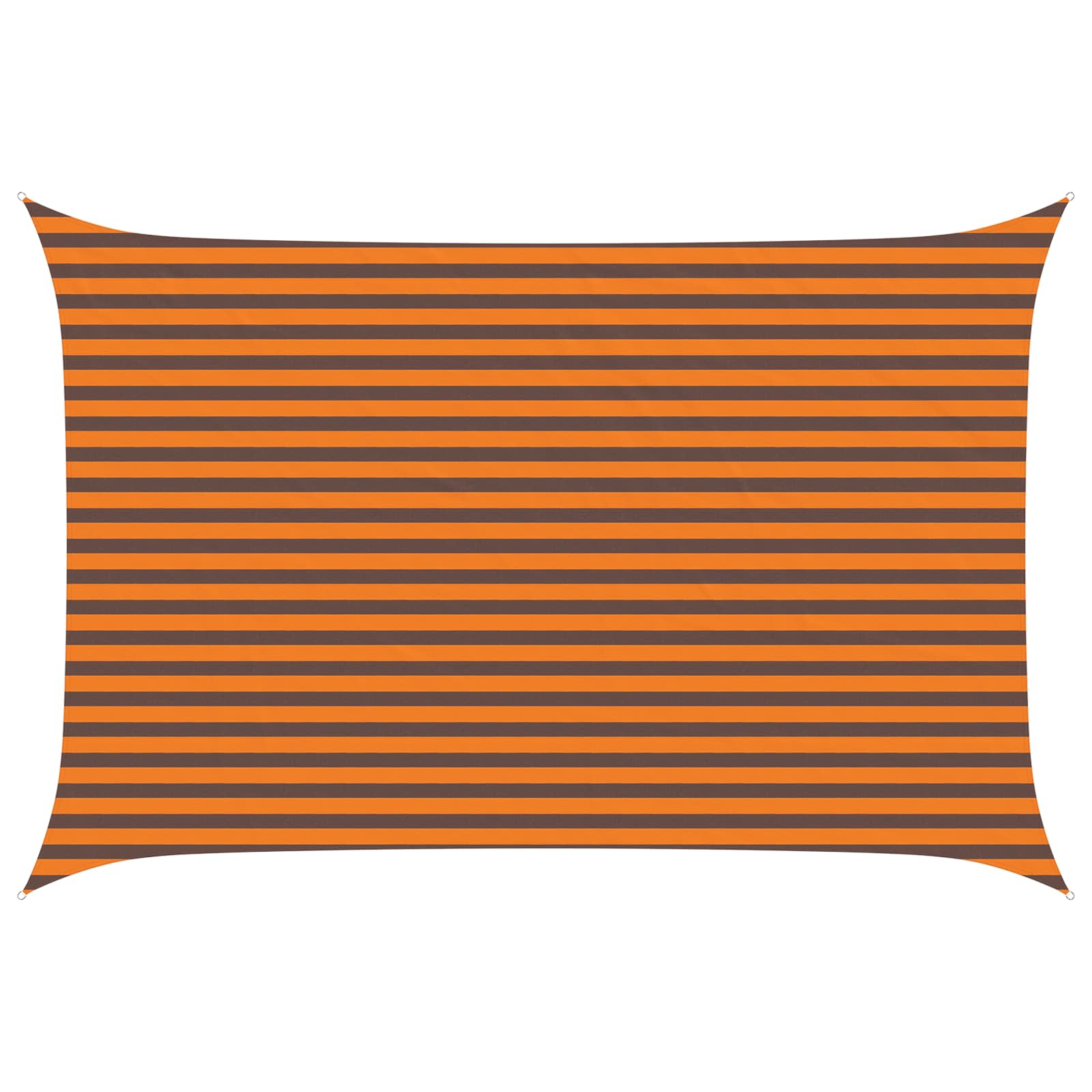 Sonnensegel Orange und Braun 4,5 × 3 m 100 % Polyester Oxford