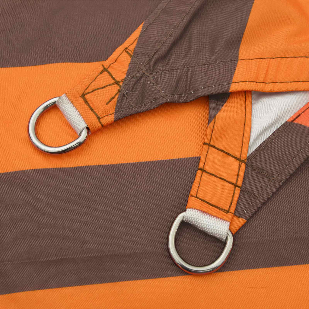 Sonnensegel Orange und Braun 5 x 3 m 100 % Polyester Oxford