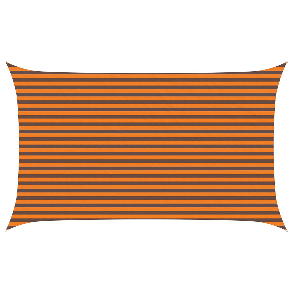 Sonnensegel Orange und Braun 5 x 3 m 100 % Polyester Oxford