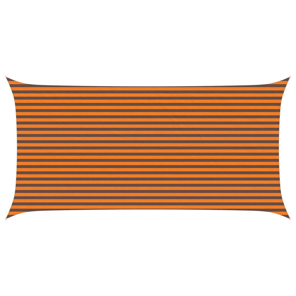 Sonnensegel Orange und Braun 6 x 3 m 100 % Polyester Oxford