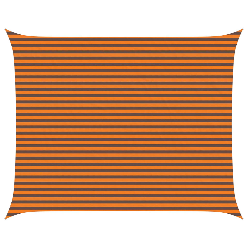 Sonnensegel Orange und Braun 5 x 4 m 100 % Polyester Oxford