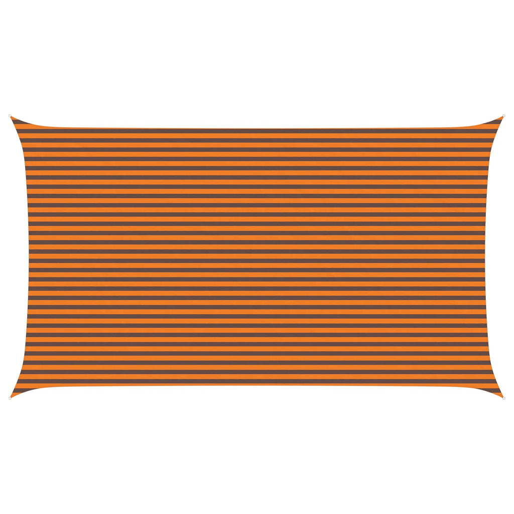 Sonnensegel Orange und Braun 7 x 4 m 100 % Polyester Oxford