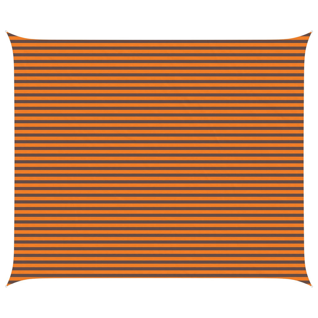 Sonnensegel Orange und Braun 6 x 5 m 100 % Polyester Oxford