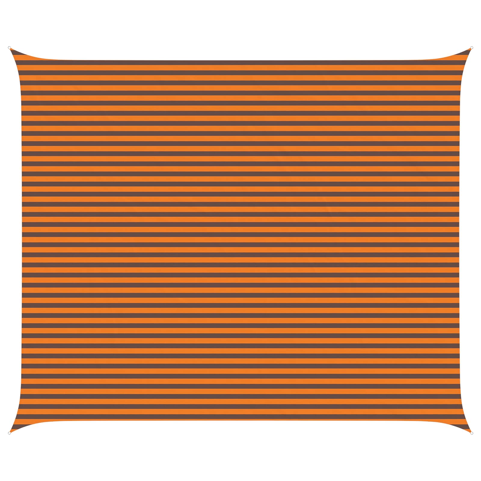 Sonnensegel Orange und Braun 6 x 5 m 100 % Polyester Oxford
