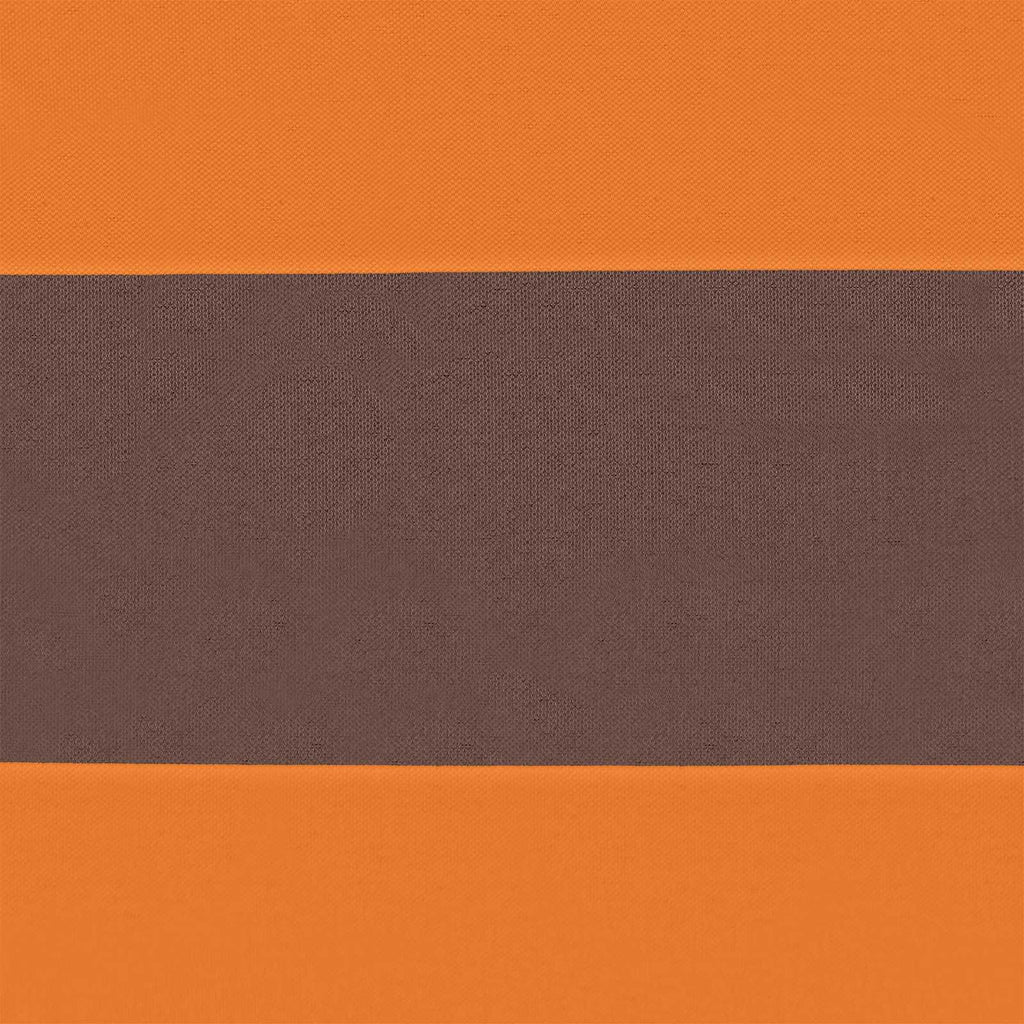Sonnensegel Orange und Braun 6 x 5 m 100 % Polyester Oxford